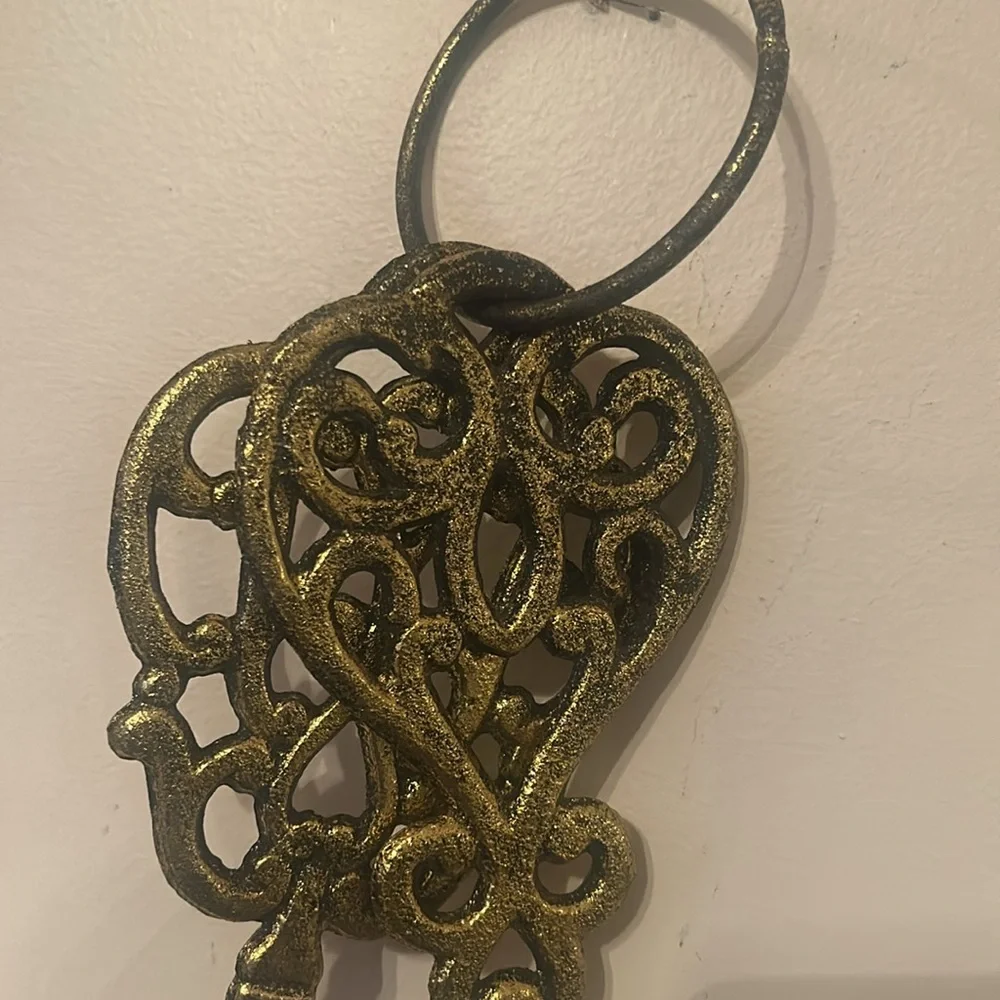 Gold Decorative Key Wall Art